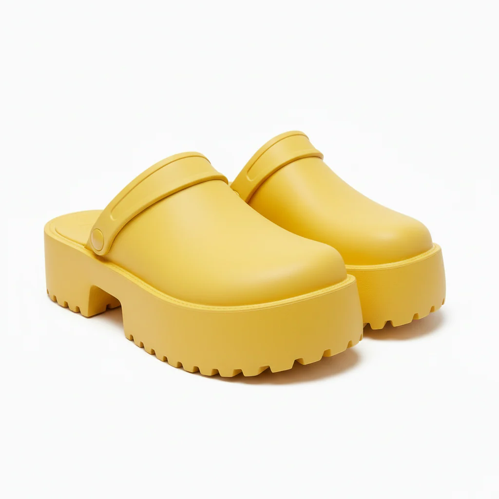 Chunky Non-slip Lightweight Slip-on Pumps - Image 4