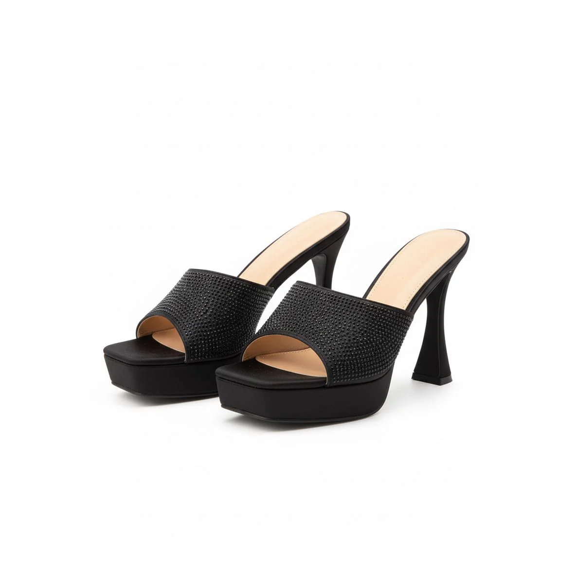 Chunky Platform Slip On High Heel Mules. - Image 2