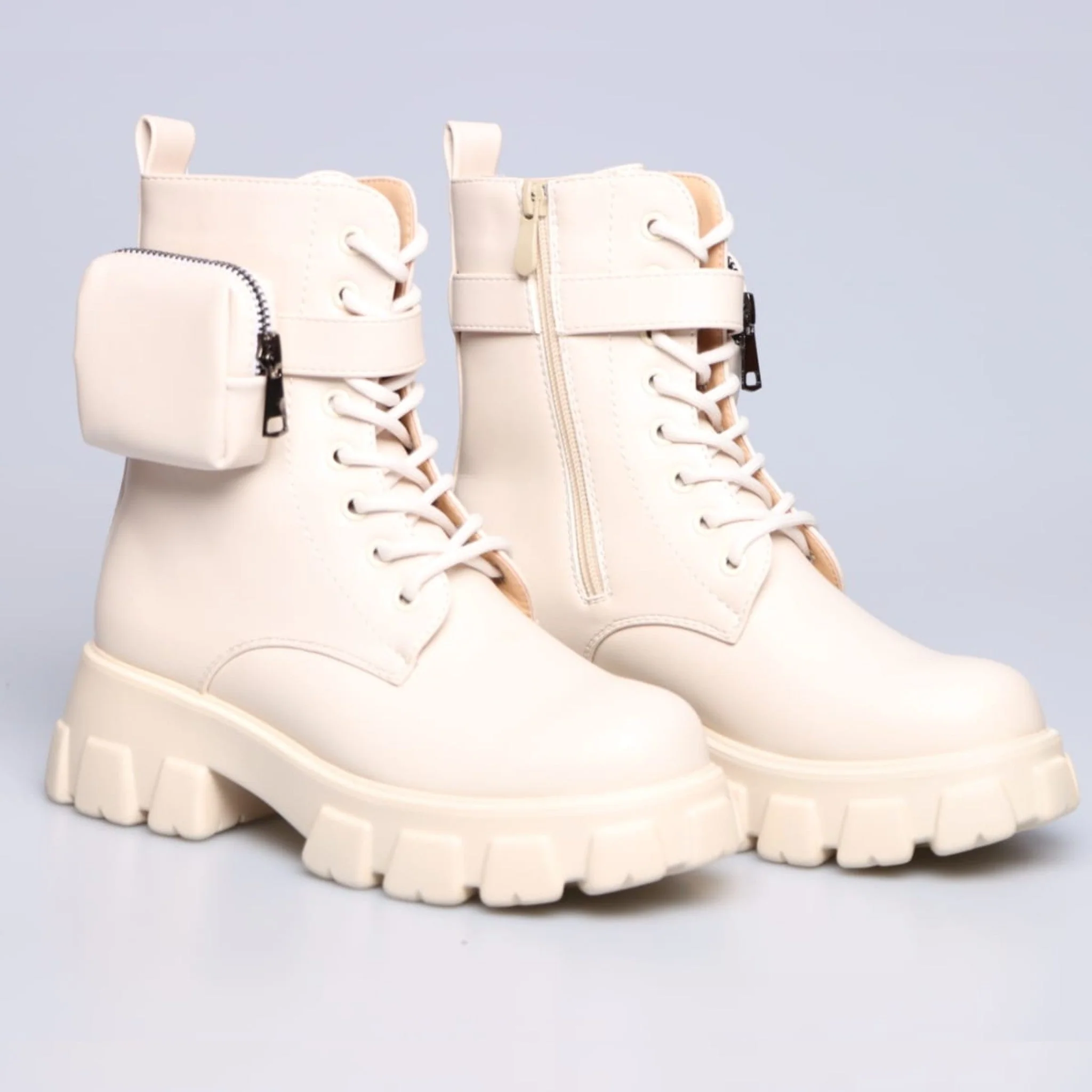 Chunky Pocket Platform Boots - Image 4