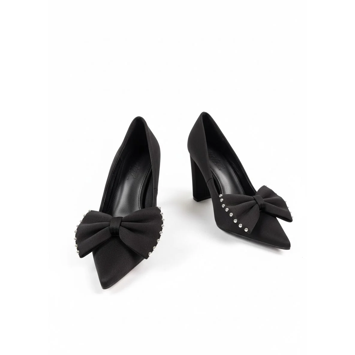 Bulk Heel Pointed Toe Pumps Stiletto High Heel Shoes - Image 3