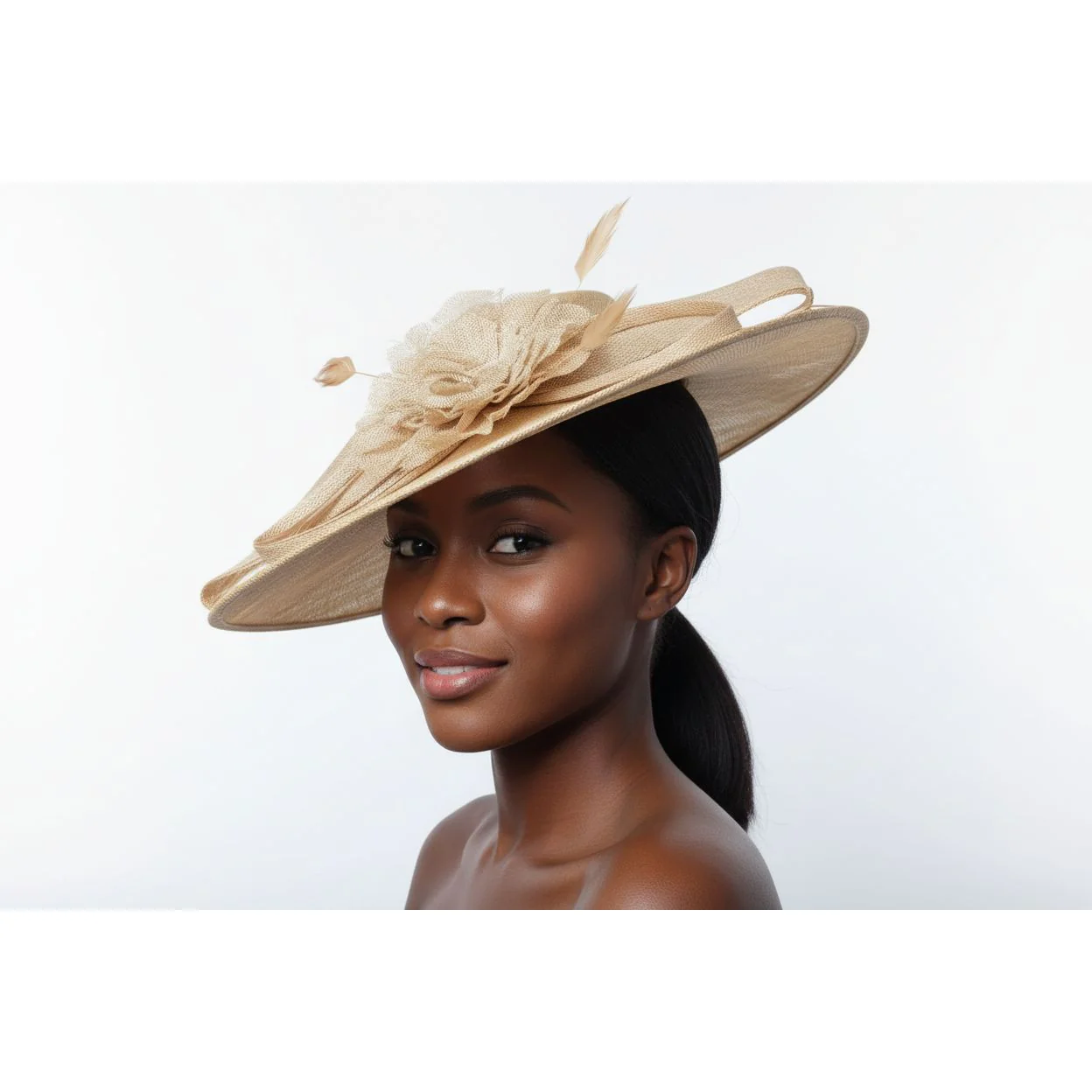 Classy Flower Design Fascinator - Image 8