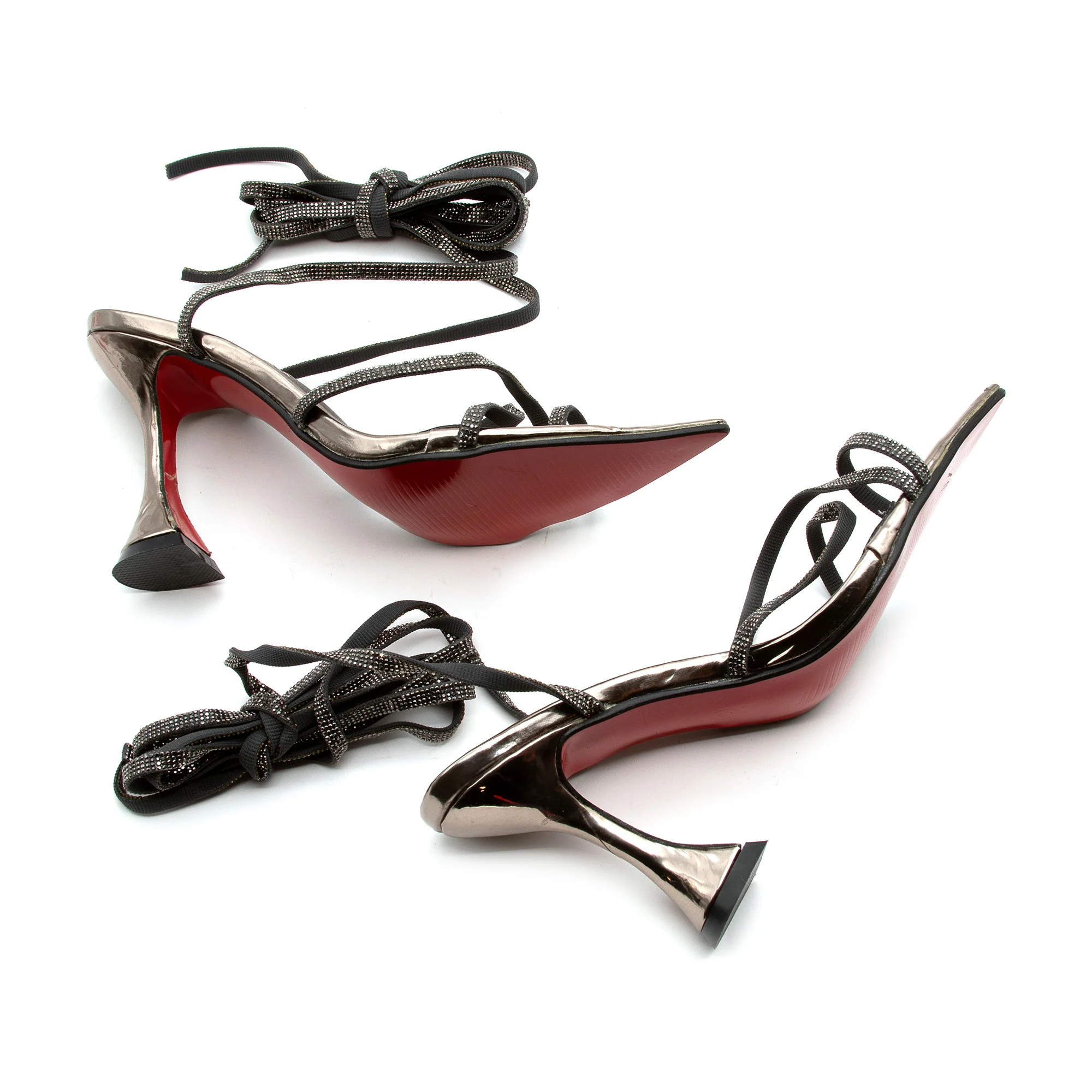 Classy Rhinestone Sling Short Heel - Image 16