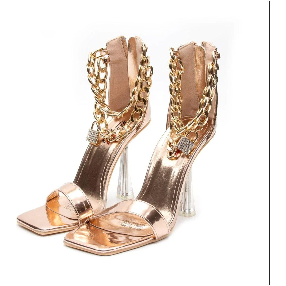 Classy Transparent Heel Sandals - Image 18