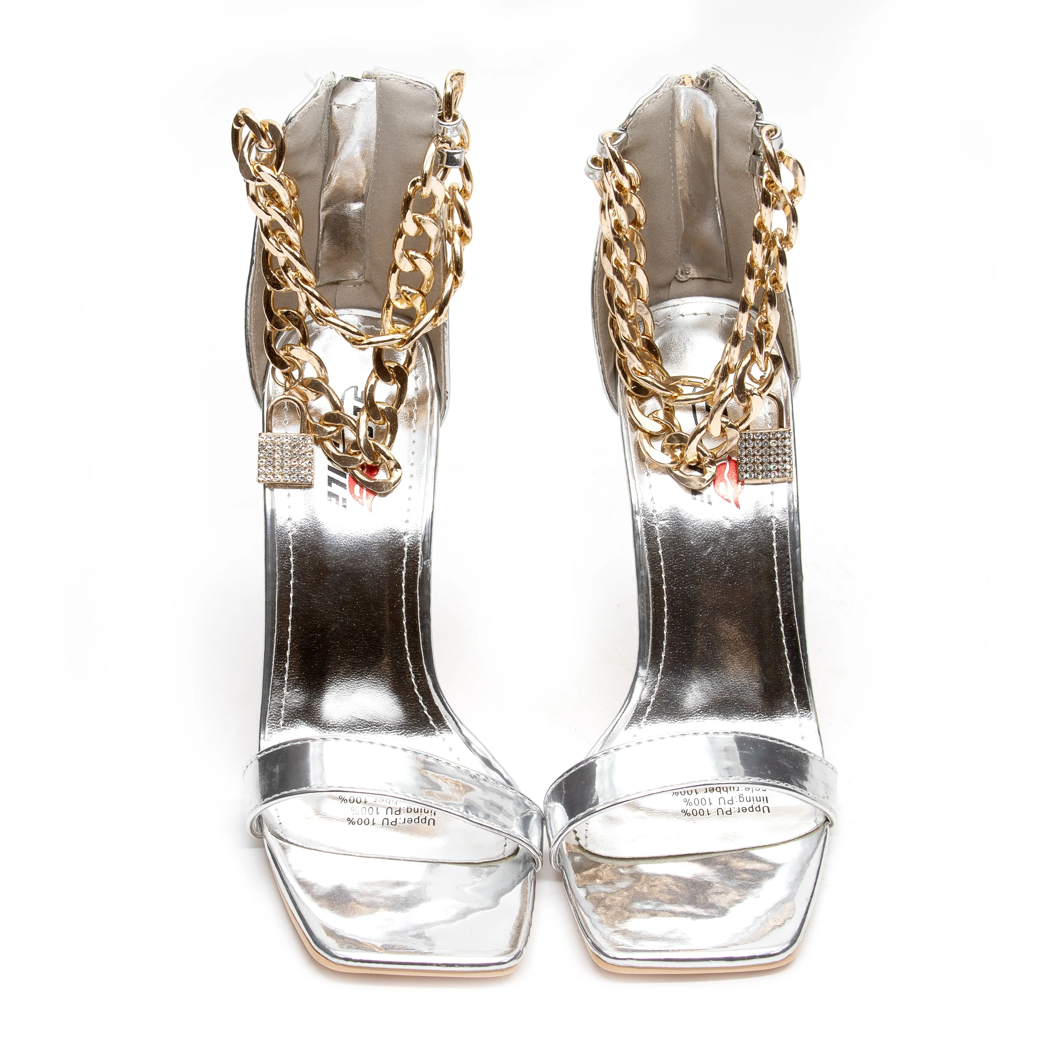 Classy Transparent Heel Sandals - Image 6