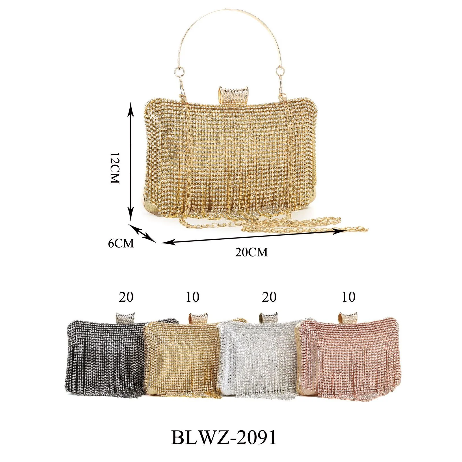 Cleopatra gold clutch Handbag - Image 3