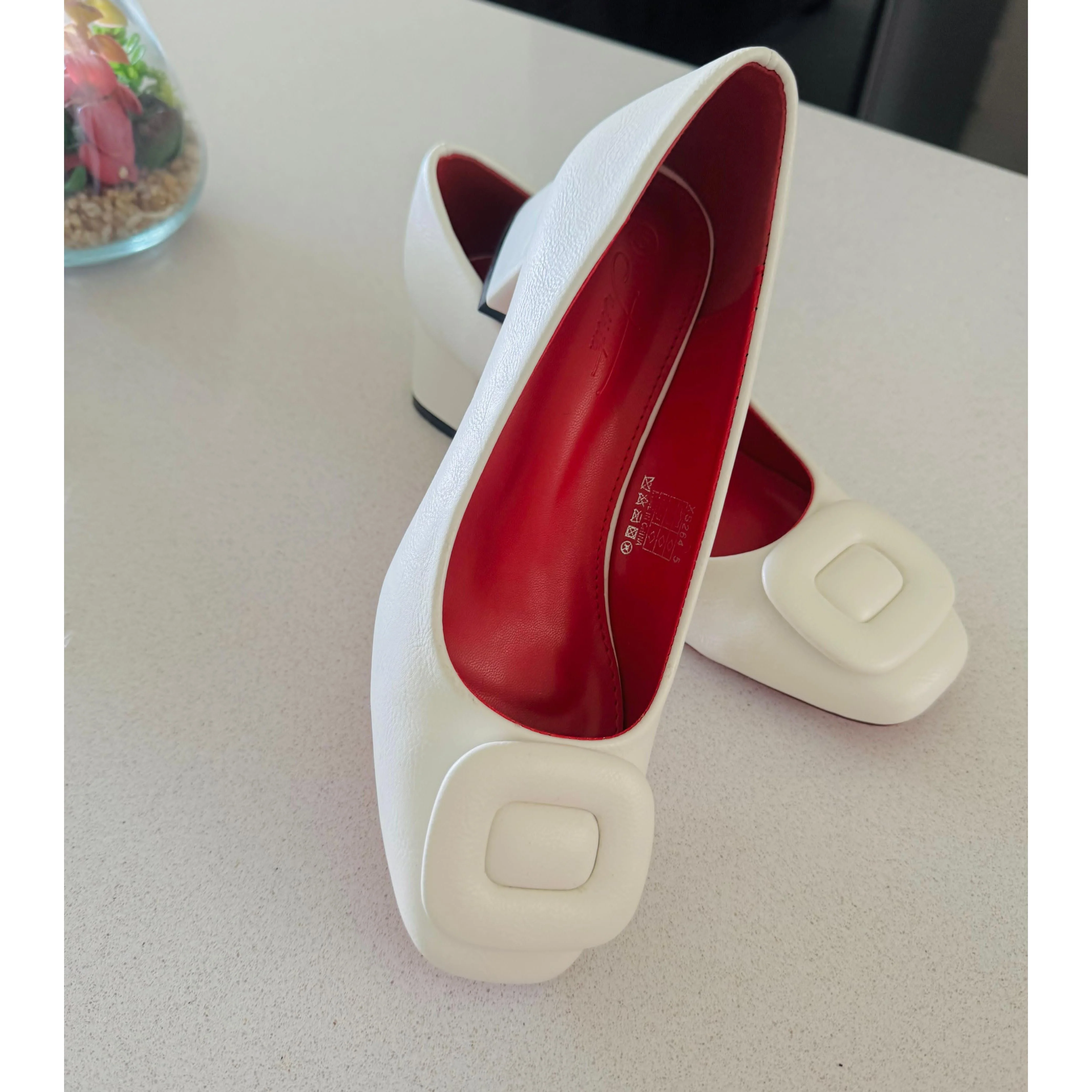 Comfortable Closed Toe Chunky Heel Shoes. - Image 4
