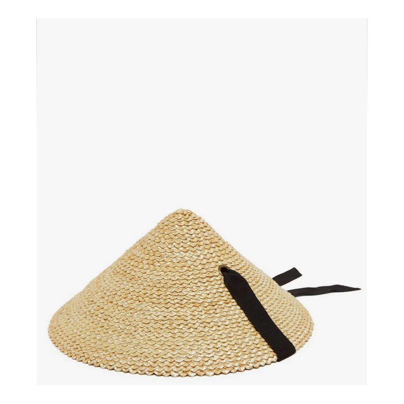 Conical Summer Wide Brim Straw Lace-up Straw Beach Hat - Image 6