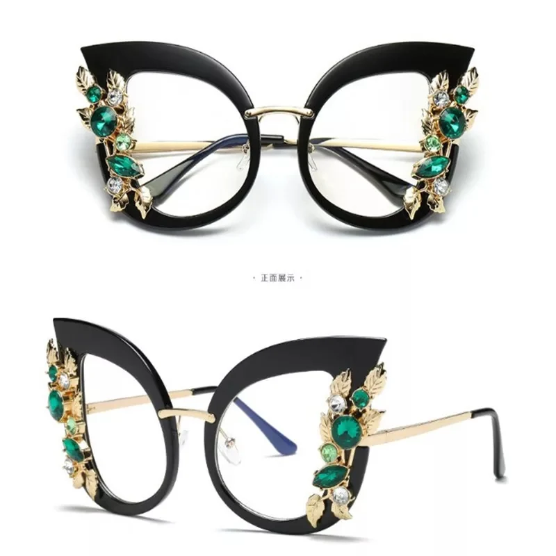 Flower Rhinestone Sunglas - Image 3