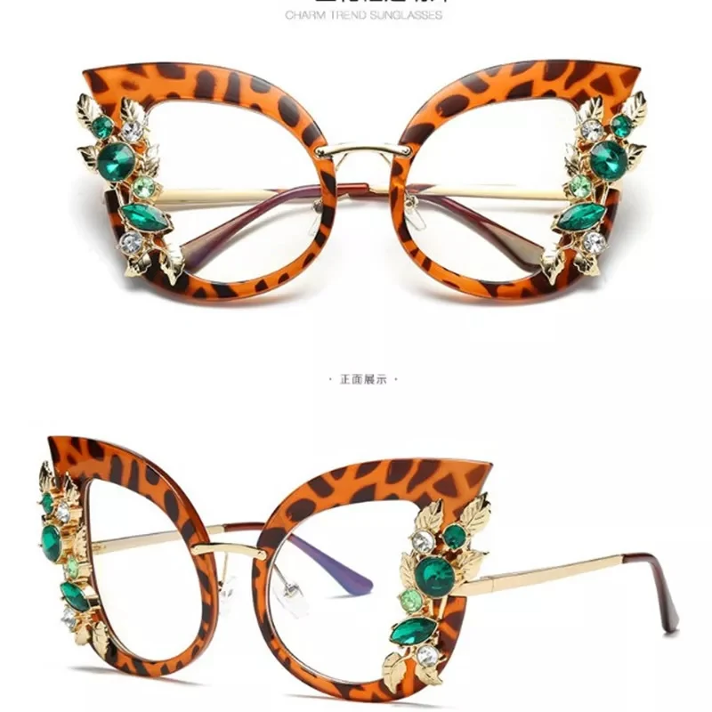 Flower Rhinestone Sunglas - Image 4