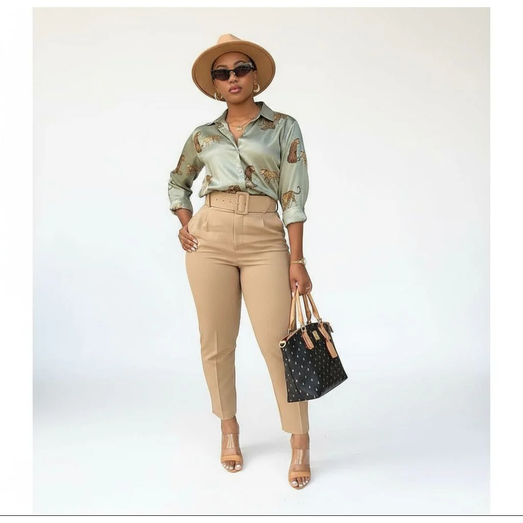 High Waisted skinny formal pants - Image 2