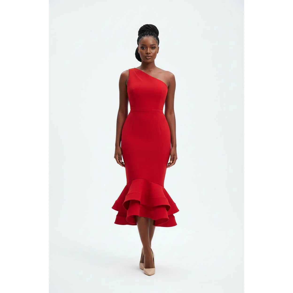 One Shoulder Cocktail Dress