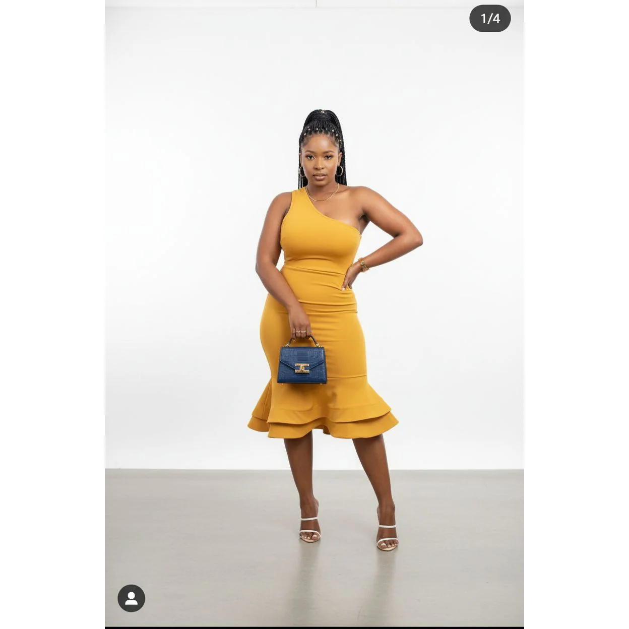 One Shoulder Cocktail Dress - Image 2