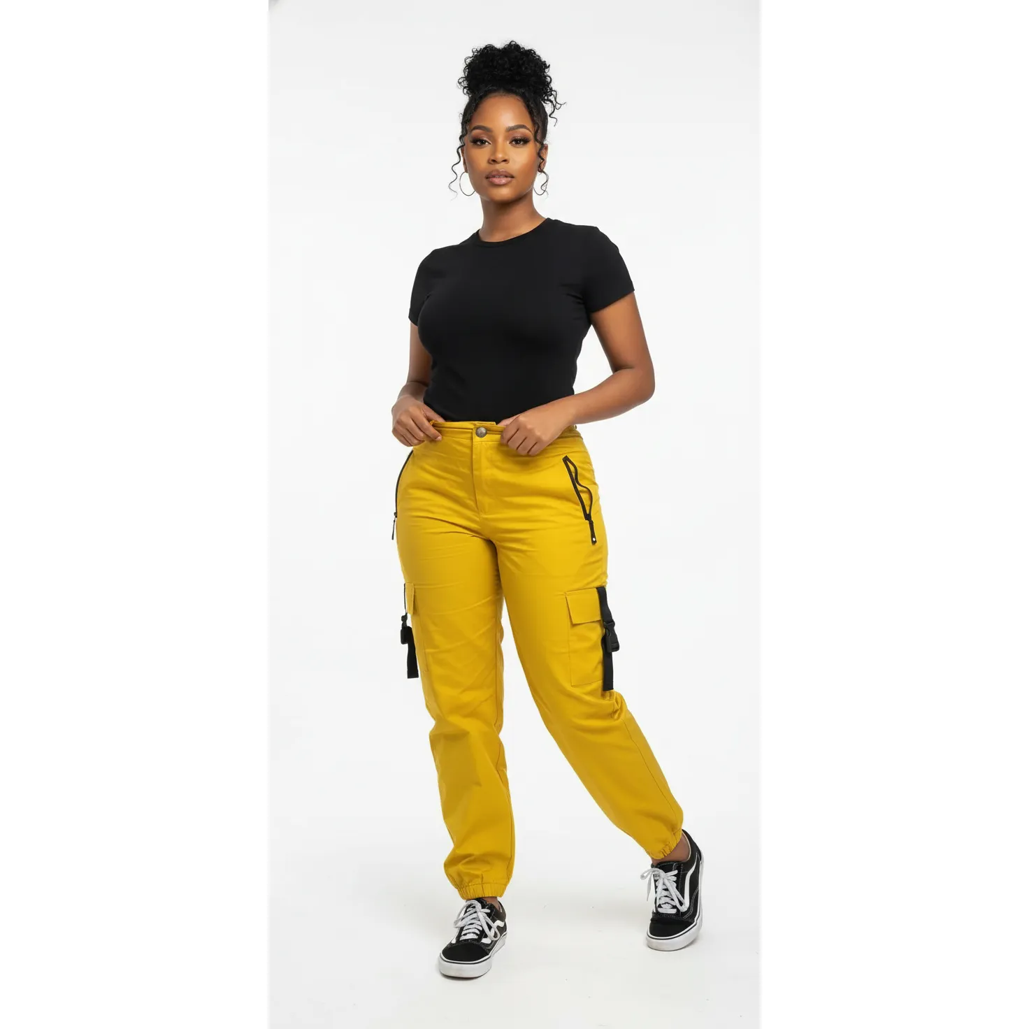Side Pocket High waist Cargo Pant
