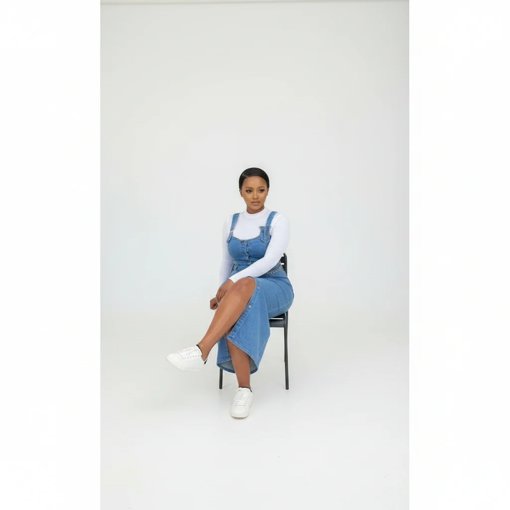 Sleeveless Buttoned Dress - Image 2