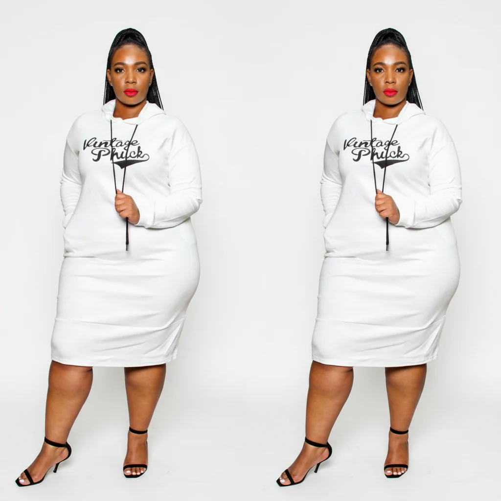 Vintage Hooded Sweater Dress - Image 4
