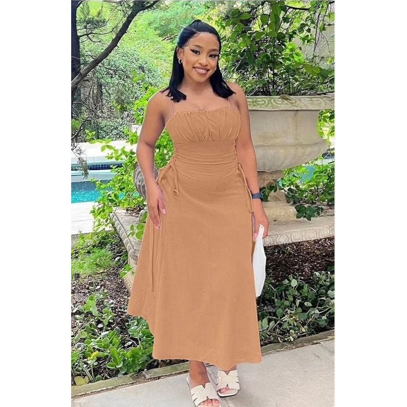 Corset Flowy Milkmaid Midi Dress - Image 5