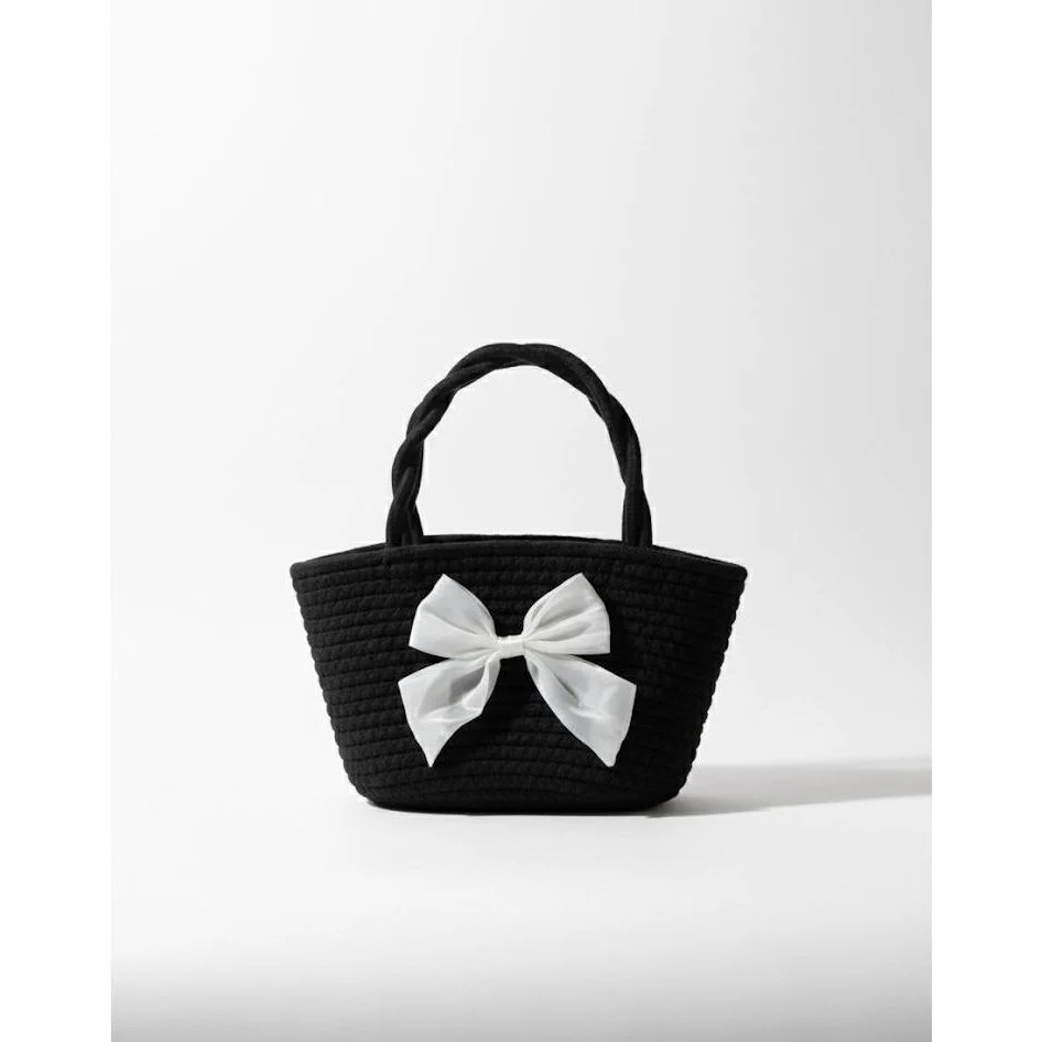 Couture Brooch Big Ribbon Paper Tote Bag