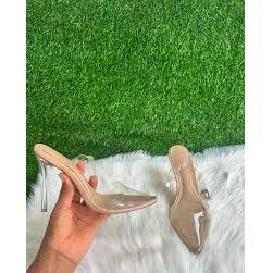 Cross Strap Sling back High Heels. - Image 6