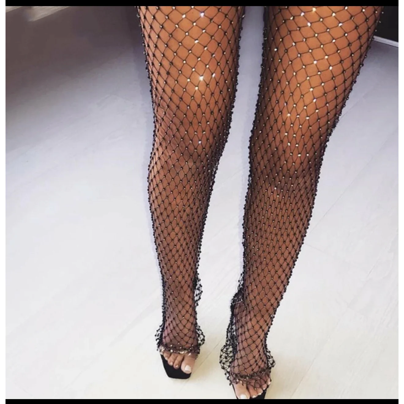 Crystal Diamond Mesh Pant - Image 3