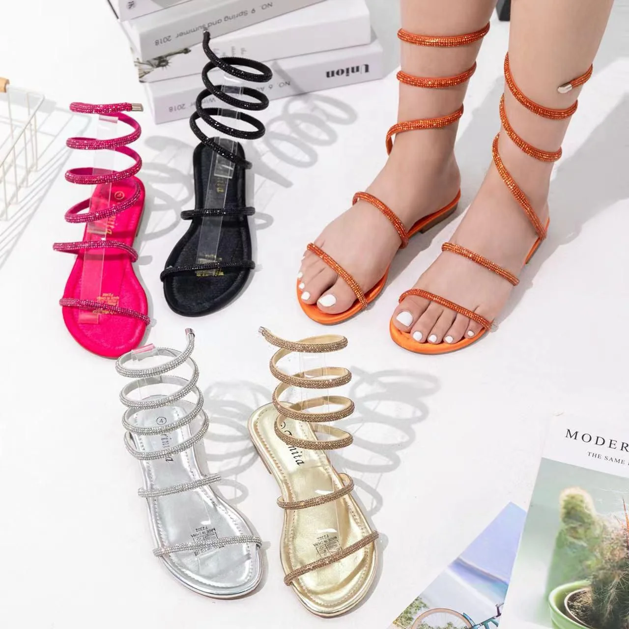 Retro Lace Up Flat Shoes