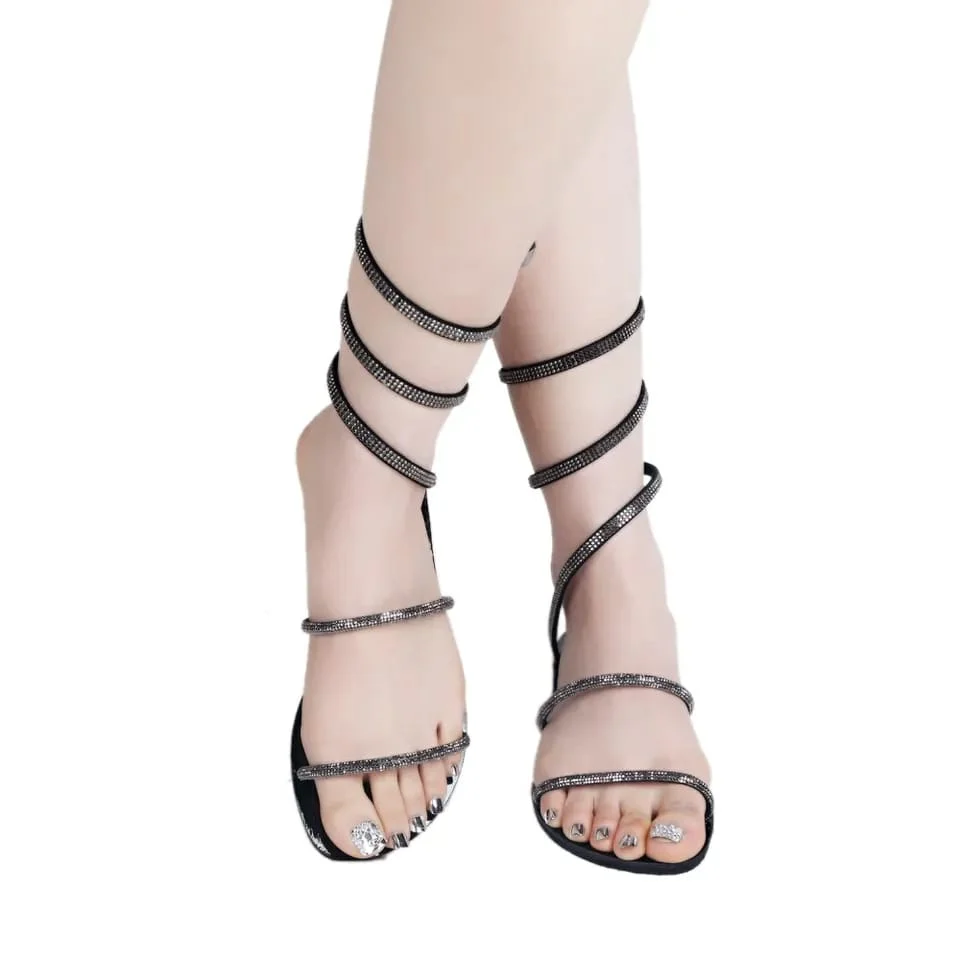 Retro Lace Up Flat Shoes - Image 2