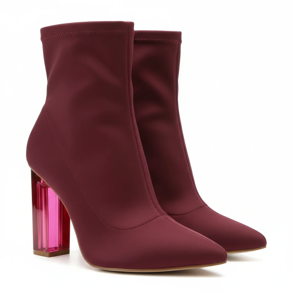 Crystal Heel Ankle Boots - Image 2