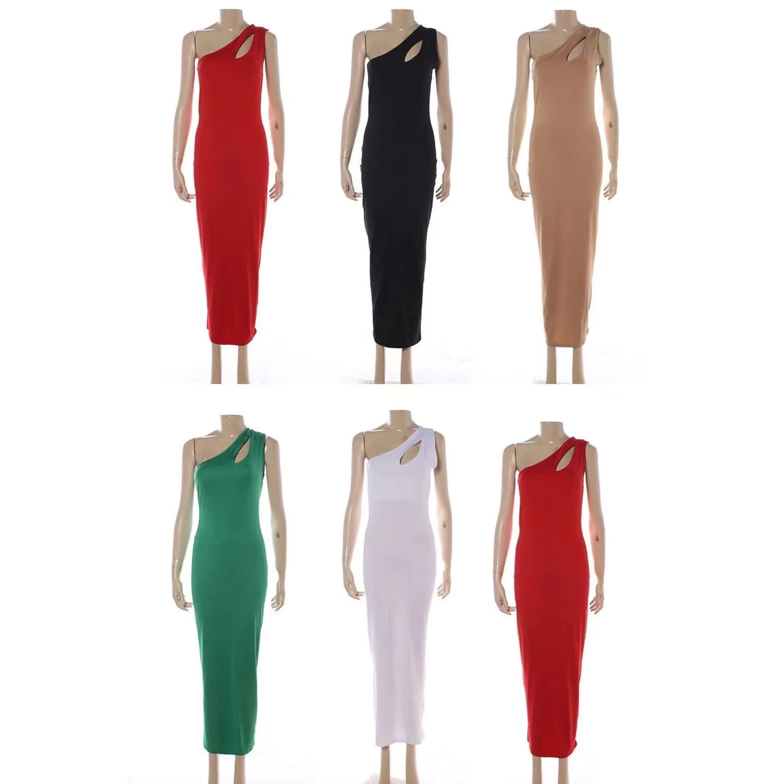 Cut Out Sexy One Shoulder Dress - Image 6