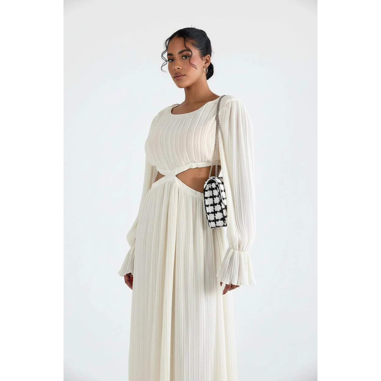 Cut Out Waist Maxi Dress - Image 3