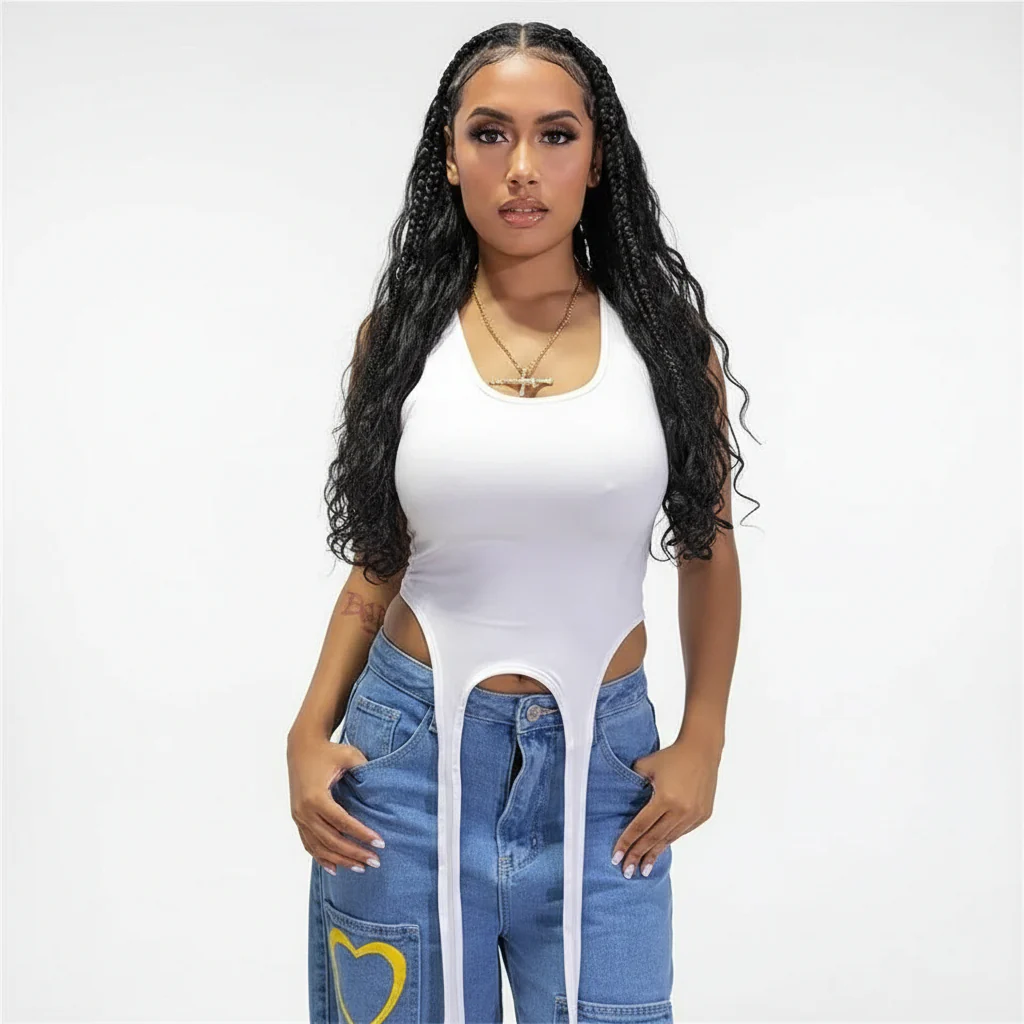 Sleeveless Slim Fit Crop Top - Image 3