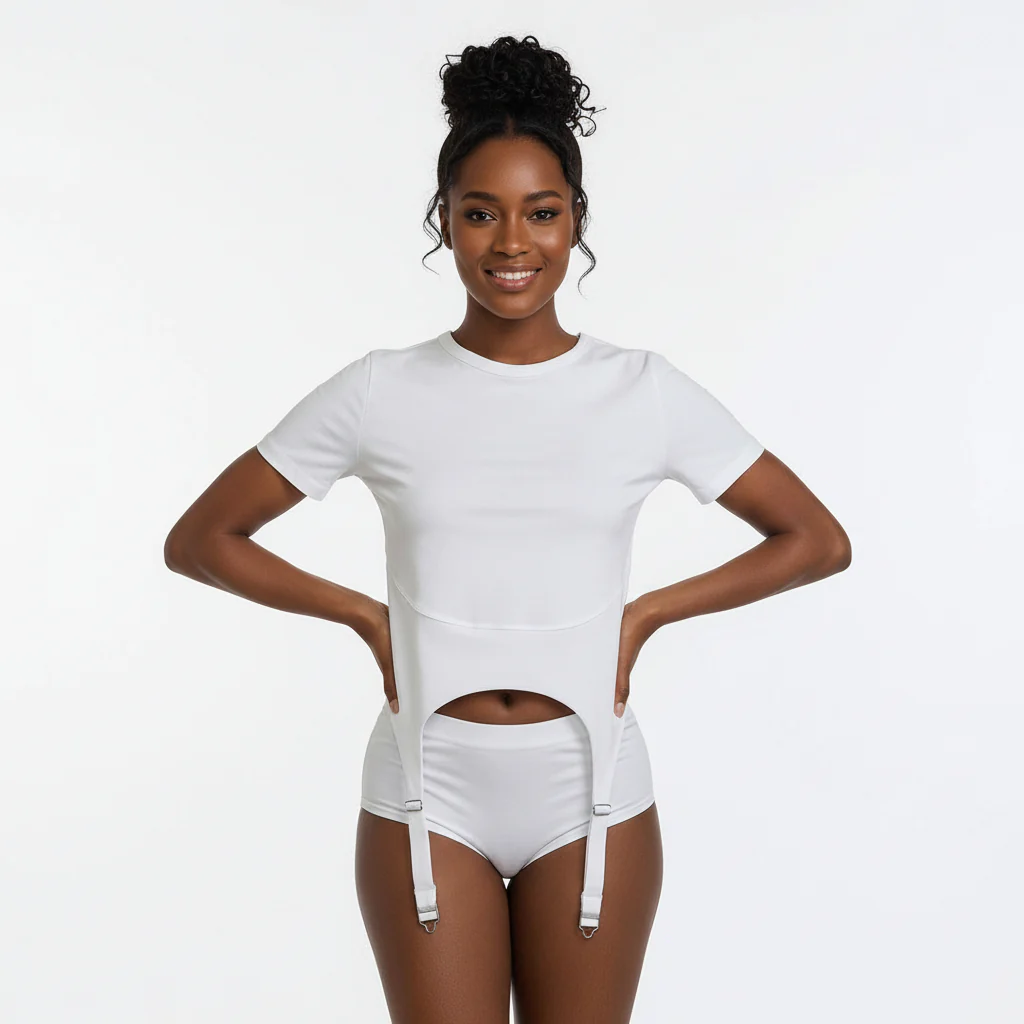 Round Neck Hem T-Shirt - Image 3