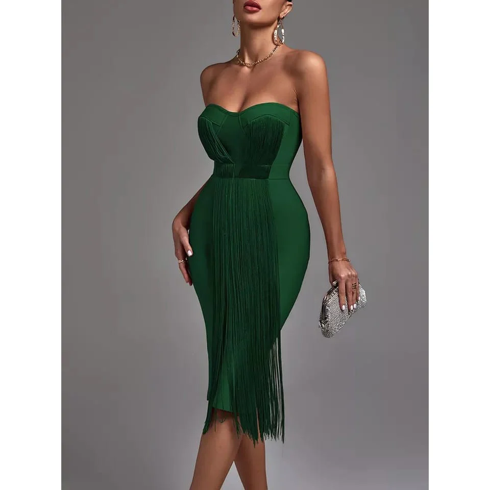 Bandage Boobtube Bodycon Dress - Image 3