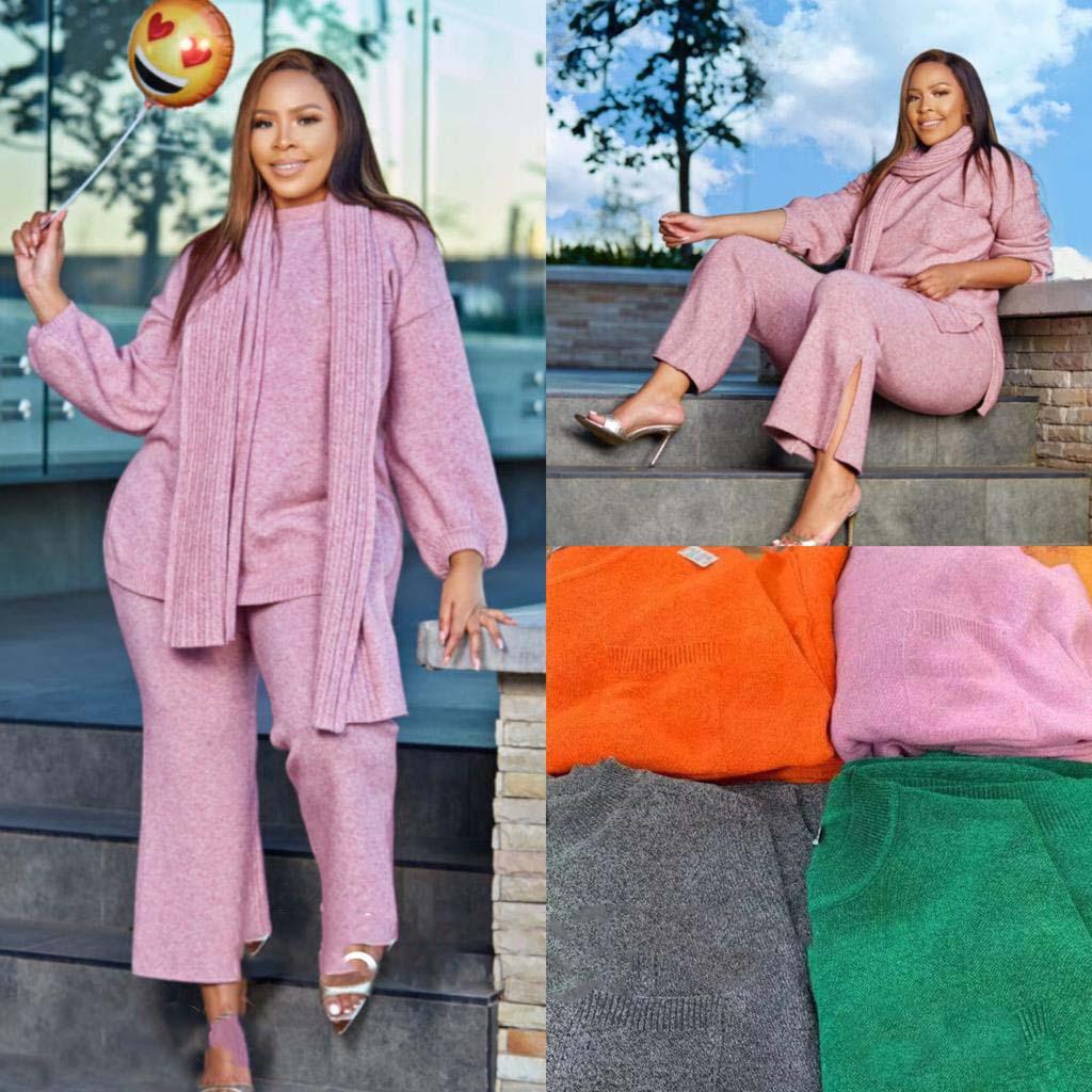 Round Neck Loose Outfit Set - Image 3