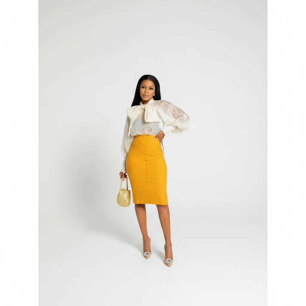 High Waist Classy Bandage Skirt - Image 3