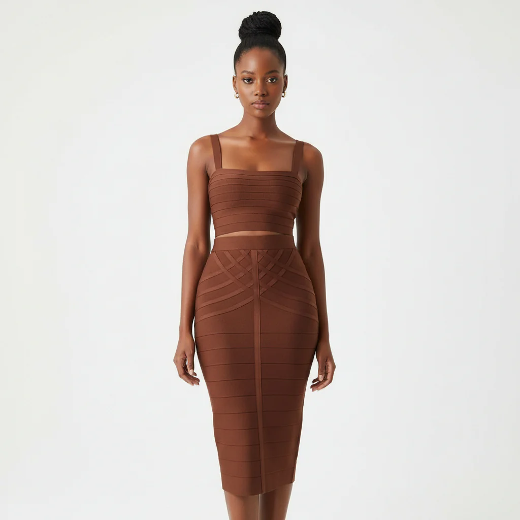 High Waist Classy Bandage Skirt - Image 4