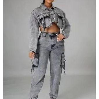 Denim 2 Pieces Set - Image 2