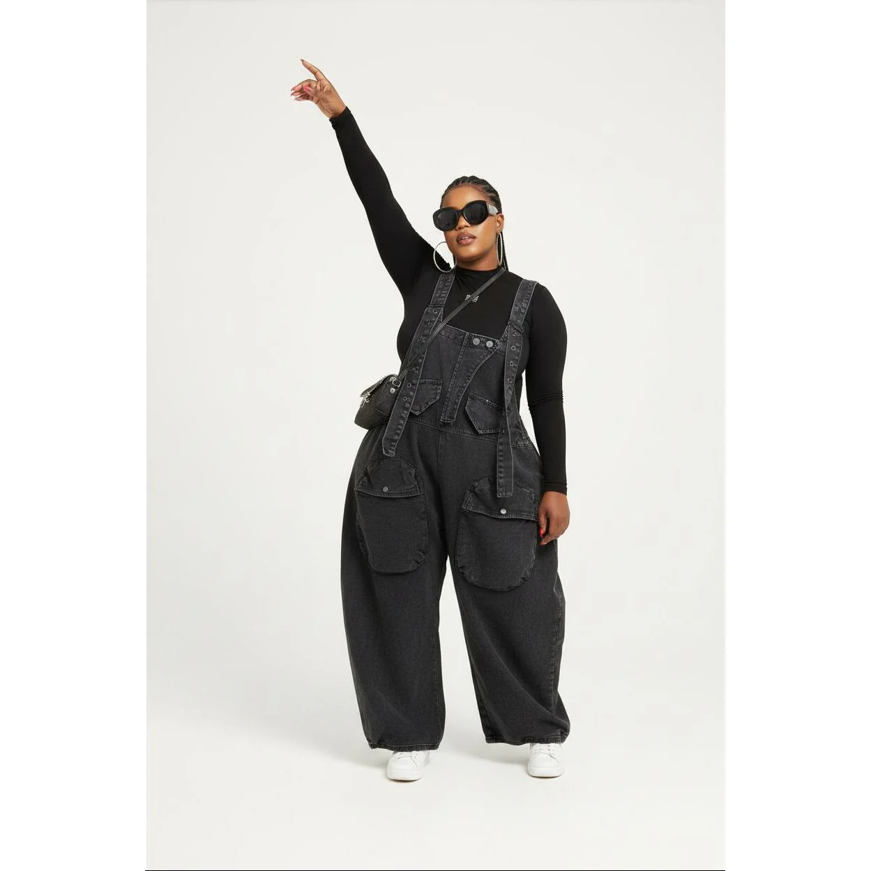 Denim Big Pocket Jumpsuit - Image 2