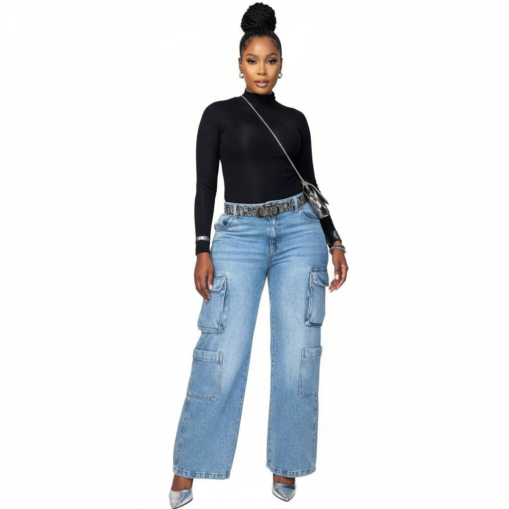 Denim Side Pocket Pant - Image 2