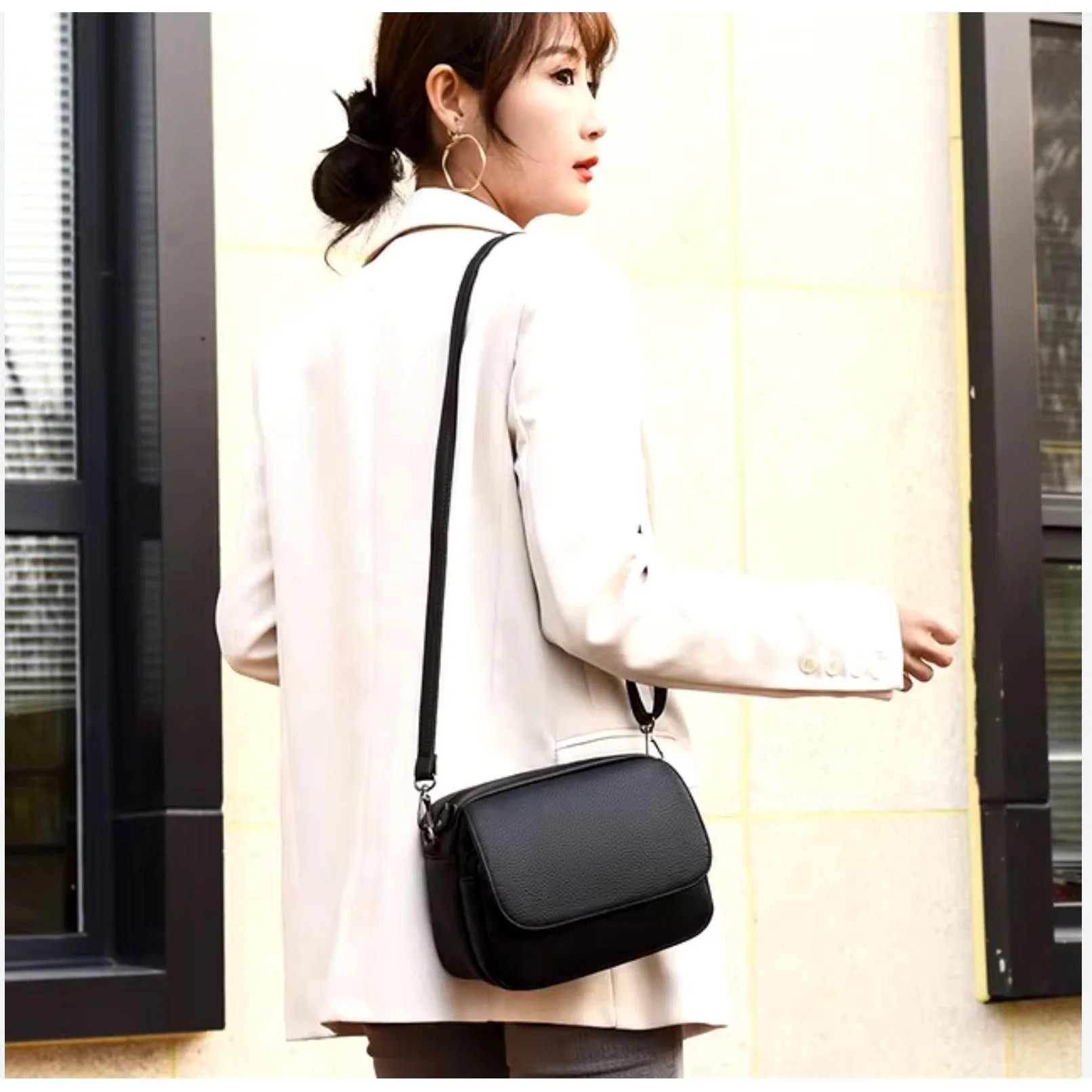 Designer Smooth Finish Mini Crossbody bag. - Image 3