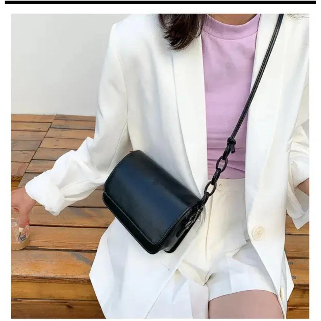 Designer Smooth Finish Mini Crossbody bag. - Image 4