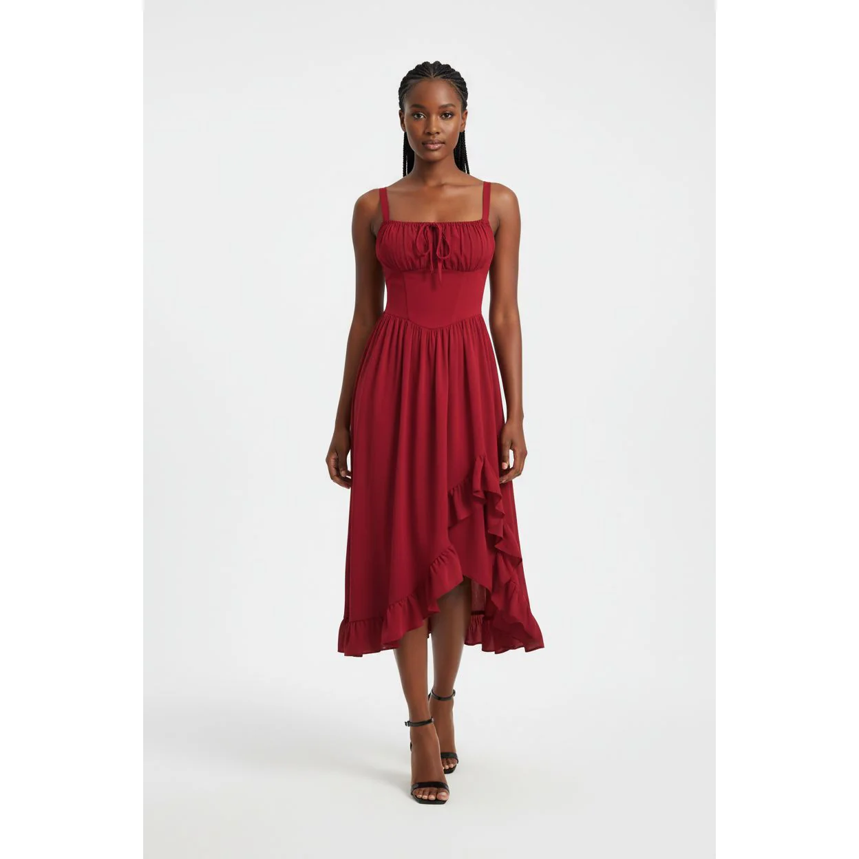Detachable Skirt Hem Versatile Vintage Palace Style Dress