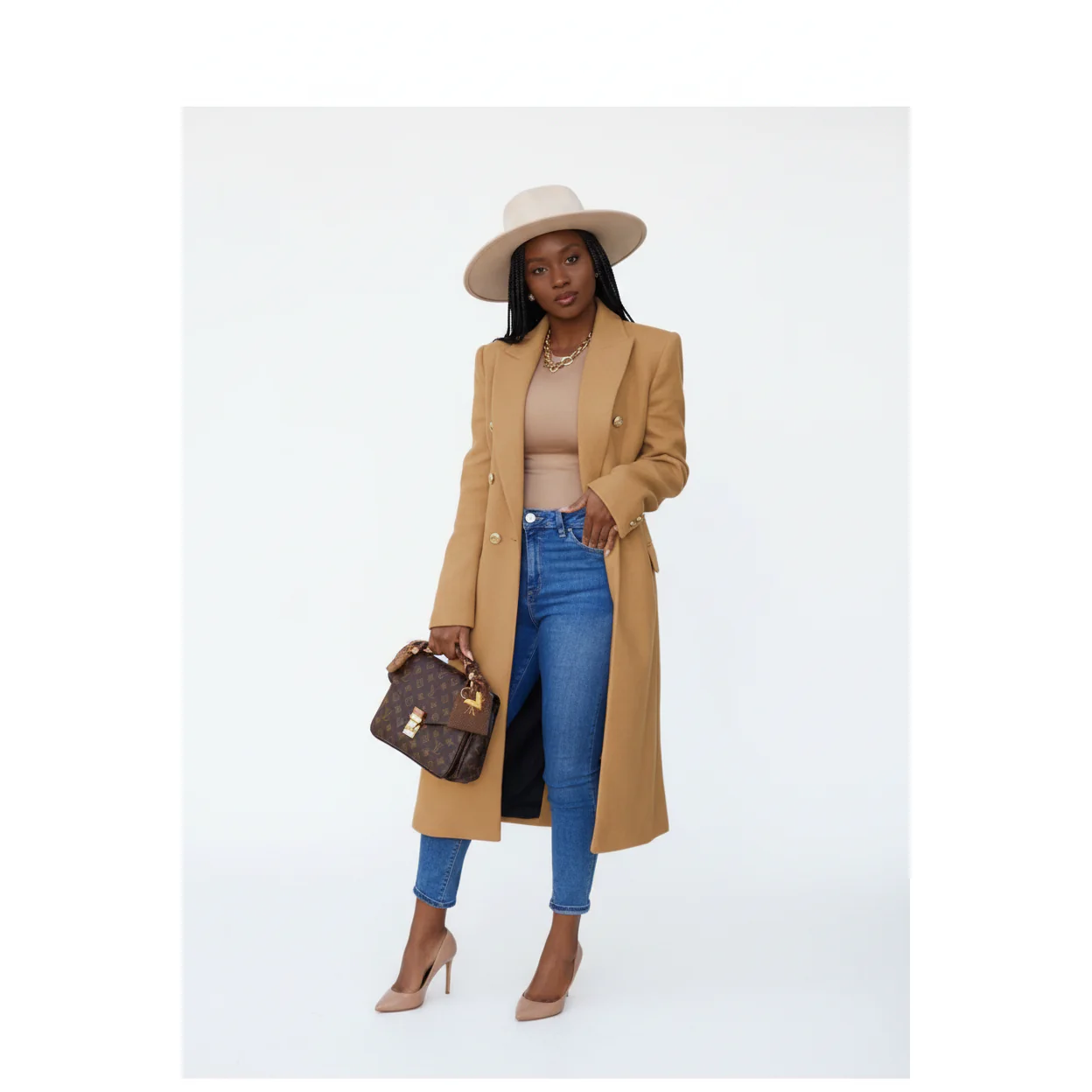 Double Breasted Trench Coat - Image 2