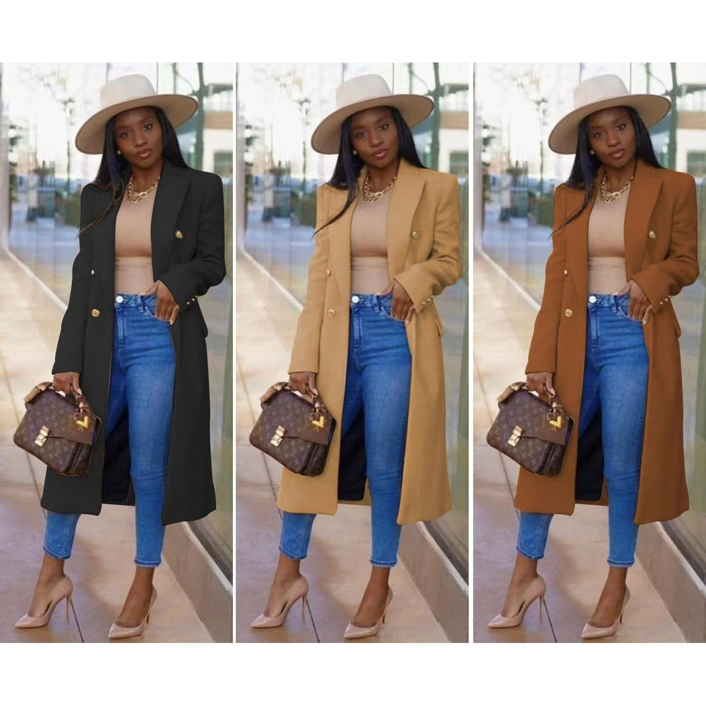 Double Breasted Trench Coat - Image 4
