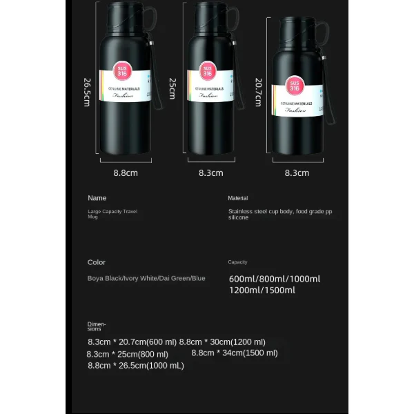 Double Wall Insulated Stainless Steel Vacuum Flasks & Thermoses - Image 5