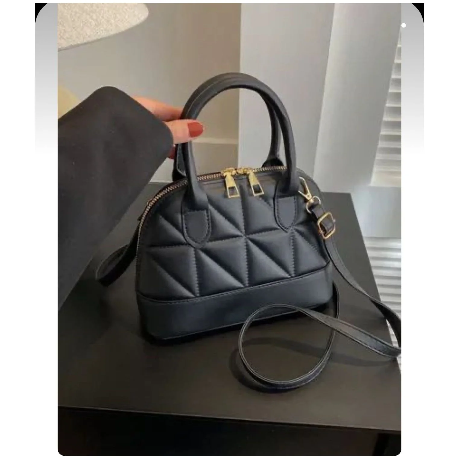 Double Zipper Stylish Shoulder Trendy Crossbody Bag - Image 2