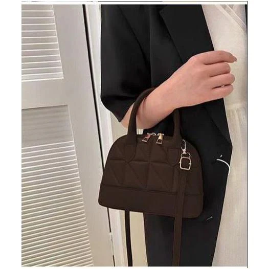 Double Zipper Stylish Shoulder Trendy Crossbody Bag - Image 7