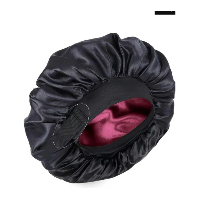 Dual-Layer Wide-Brimmed Satin Ribbon Bowknot - Image 3