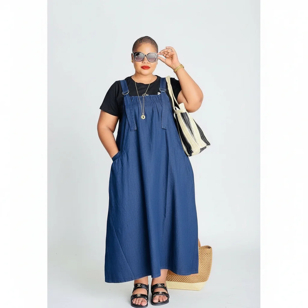 Dungaree  Peck denim Dress - Image 2