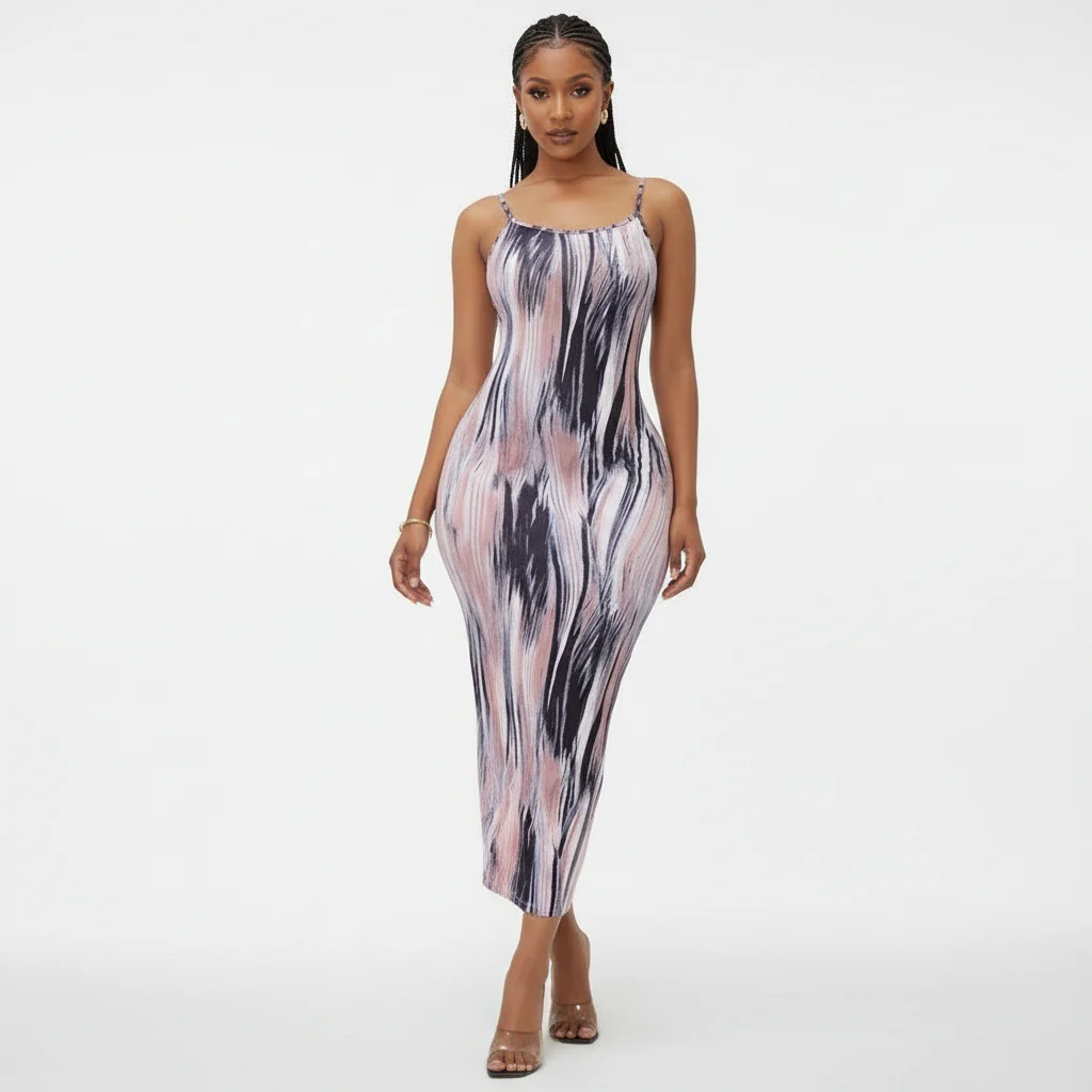 Dye Sleeveless Bodycon Dress