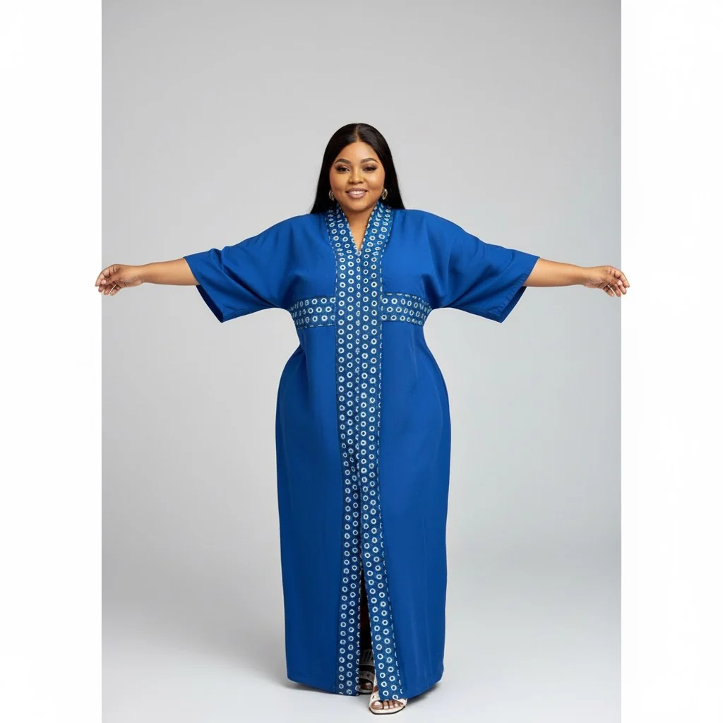 Elegant African Kimono Traditional Trending Maxi Dress - Image 6