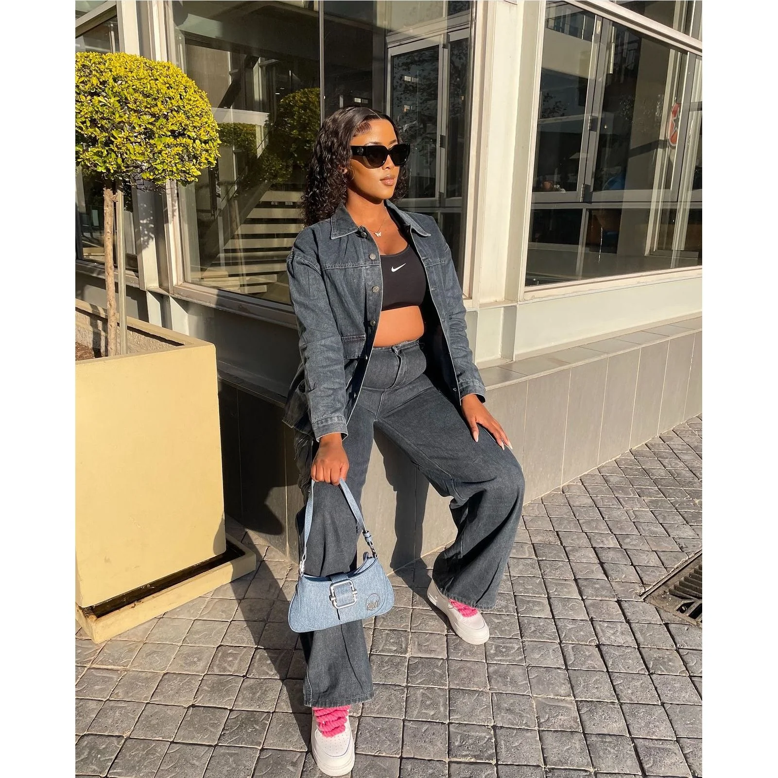 Elegant Cargo Denim Two Piece Set. - Image 5